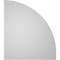 Ekena Millwork Quarter Round Top Left Surface Mount PVC Gable Vent w/ 2"W x 1-1/2"P Brickmould Frame, 28"W x 32"H GVPQL28X3202SN - alternate 2